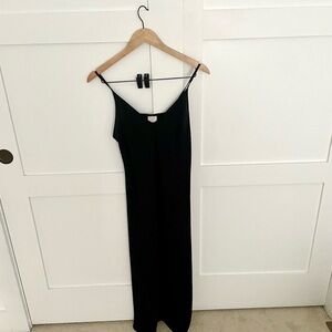 A New Day Black Maxi Slip Dress for Night Out